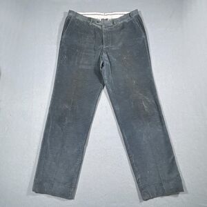 Hiltl Corduroy Pants Mens 40x33 Gray Straight Leg Slacks Made‎ in Romania
